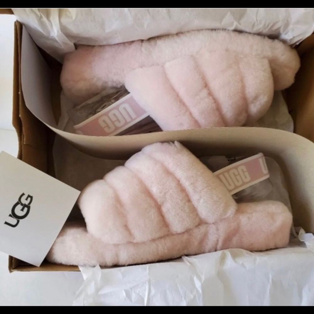 Ugg fluff yeah slides size 7